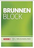 Brunnen 1052426 Briefblock / Schreibblock / Der Brunnen Block (A5, blanko, 50 Blatt, 70 g/m²)