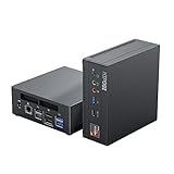 NiPoGi AM06 Mini PC Windows 11 Pro, AMD Ryzen 7 3750H Prozessor (bis zu 4,0 GHz) Mini Computer, 16GB RAM 512GB M.2 SSD, 4K UHD Triple Display Business Mini PC Unterstützt RJ45-LAN, Dual WiFi, BT 4.2