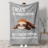 KAAYEE Opa Geschenk, Weiche Decke Sinnvolle Geschenke für Opa zum Weihnachten Geburtstag Vatertag, Geburtstagsgeschenk Vatertagsgeschenk für Opa von Enkel 1.3 * 1.5 M