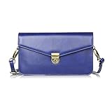 Telefonschutz Leder Kleine Umhängetasche Handy-Portemonnaie Tasche mit Schulterriemen Compatible with iPhone 6 7 8 Plus Xs Xs Max, Compatible with Samsung Galaxy S10 S7 Edge-S9 S10 Plus-Note 9 Telefon