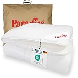 PARADIES Winterdecke 135x200 cm - Prima Duett Bio, Öko-Tex 100 Klasse 1, medizinisch getestet, kuschelige + warme Winterbettdecke 135x200, Steppdecke