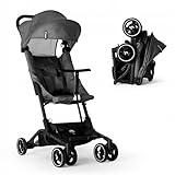 Kidnort Kinderwagen Kompakter, bis 22 kg, mit Zubehör, handlich, Grau