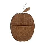 SiaBiced Gewebter Türkorb für Den Eingangsbereich, Stilvolle Aufbewahrungslösung, Apfel
