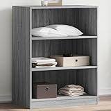 Gecheer Kleiderschrank Garderobenschrank Schlafzimmerschrank Dielenschrank Wohnzimmerschrank Lagerschrank Kleiderschränke Grau Sonoma 77x48x102 cm Holzwerkstoff