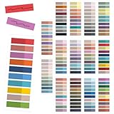3000 Stück PET Klebezettel Klein, Klebemarkierungen, Kleine Selbstklebende Haftnotizen Bunt, Haftstreifen Transparent für Büro, Schule, Zuhause, Lesezeichen, Studieren, Seitenmarkierung, Memo