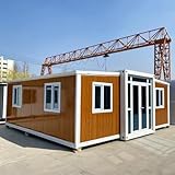 Mobiles Containerhaus, tragbar, vorgefertigt, Luxus-Villa, 6 m, 9 m, 12,2 m, faltbar, für 1, 2, 3 Schlafzimmer, für Outdoor, Garten oder Bauernhof