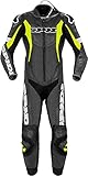 SPIDI Sport Warrior Pro Perforierte Pro 1-Teiler Motorrad Lederkombi, schwarz/gelb, 58