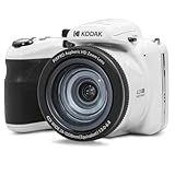 KODAK Pixpro Astro Zoom AZ425 – Digitalkamera Bridge, 42-facher optischer Zoom, 24 mm Weitwinkel, 20 Megapixel, LCD 3, Full HD 1080p, Li-Ion-Akku, Weiß