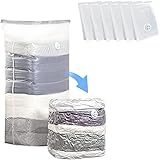 LOKNGXU Würfel-Vakuum-Aufbewahrungsbeutel sparen Stauraum Schlafzimmer Organisation Steppdecken Decken Kleidung Aufbewahrung Vakuumbeutel (Würfel Medium, 6 Stück)