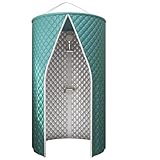 Koncey Duschzelt Umkleidezelt Toilettenzelt Tragbare Duschvorhang Rund Hängend Umkleidekabine Duschspinne für Badezimmer/Outdoor-Camping - Verdickt 8mm - Warm Halten - Wasserdicht(Grün,80 CMx180 cm)