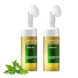 Green Tea Foam Cleanser, Green Tea Face Wash für Frauen, Hydratisierende und Sanfte Gesichtsreinigung, Tiefenreinigung für Alle Hauttypen (2)