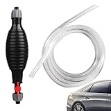 Wuyooprt Handumfüllpumpe – Manuelle Handpumpe Werkzeuge – Flüssigkeitssiphon-Transferpumpe mit 10 m PVC-Schlauch, stabile Siphonpumpe für Öl, Wasser, Flüssigkeit, Flüssigkeitstransfer