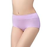 Weardear Traumhafte Panty Reizwäsche - Nahtlose Baumwolle Damenunterhosen mittelhoher Bund Sexy Dessous sinnliche Lila L