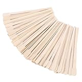 Mynoozi 200 Stück Holz Wachs Sticks, Holzspatel Waxing Klein, Wachs Spatel Holzspate zum Auftragen von Wachs Creme und Zuckerpaste für Haarentfernung und Herstellung von Holzhandwerk