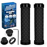 Adiwo Fahrradgriffe Ergonomisch Lenkergriffe Fahrrad aus Rutschfester, Universal für 22,2mm, Schnelle Montage, für Trekkingrad/Rennrad/Citybike/Klapprad/Mountainbike, Typ E Schwarz