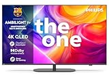 Philips Ambilight 'The One' 55PUS9000 4K QLED Smart TV - 55 Zoll Display mit P5 Perfect Picture Engine Ultra HD, Titan OS, Dolby Vision und Dolby Atmos Sound
