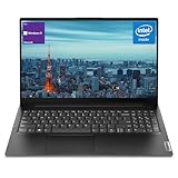 Lenovo V15 Tragbarer Laptop, 39,6 cm (15,6 Zoll) FHD blendfreies Display, Business und Alltag, Intel Dual Core Prozessor, 16 GB RAM, 1 TB SSD, Webcam, HDMI, Wi-Fi, Windows 11 Pro, Schwarz