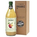 Eat Wholesome Roher Bio Apfelessig, Naturtrüb, unpasteurisiert & ungefiltert, Glasflasche in Box, 1L