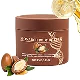 Feuchtigkeitsspendende Körperlotion für trockene Haut – 150 g nährende Butter mit Shea und Kakao, nicht fettende Formel für alle Hauttypen, tägliche Pflege für Frauen und Männer