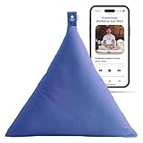 Inner Peace Dreieck Zabuton Meditationsmatte |100% Bio Baumwolle | Nachhaltig & Ergonomisch| Waschbarer Bezug|Unterlage für Meditationskissen | Zen Matte für Yoga & Meditation |Oeko-TEX Standard 100