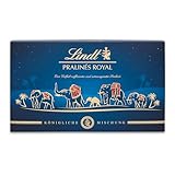 Lindt Schokolade - Royal Pralinen | 300 g | Pralinés-Schachtel mit 30 feinsten Pralinen in 15 königlichen Sorten mit und ohne Alkohol | Pralinengeschenk | Schokoladengeschenk