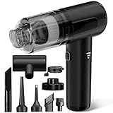 SUNXBUK Auto Staubsauger Stark Akku,20000PA/15000PA/7500PA Handstaubsauger Kabellos,3 in 1 Mini Staubsauger mit Bürstenloser Motor,Tischstaubsauger,0,19 Liter Staubbehälter,6000mAh