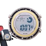 Motorrad-Elektrouhr, Uhr mit leuchtendem Zifferblatt zum Aufkleben auf dem Motorrad, Motorrad-Elektrouhr. Motorrad-wasserdichte Uhr leuchtendes Zifferblatt zum Aufkleben Motorrad-Montageuhr Digitalanz