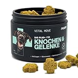 PUURY® Gelenk-Komplex für Hunde | Unterstützt Knochen & Gelenke | Leckerer als Gelenktabletten | Mit Grünlippmuschel, Kollagen, Kurkuma, Glucosamin, Lachsöl | 90 Leckerlis (270g), 3 Monatsvorrat