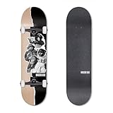 HORIZON BLUE 80,6 cm Ahorn-Skateboard, komplett für Anfänger, Fortgeschrittene und Profis (Schimpansen)