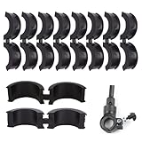 NICENEEDED 8 Stück Schwarzer Fahrrad Dichtungsadapter Lenkergummidichtungen Anti Vibrations Lenkervorbau Distanzstück Adapter
