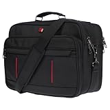 Christian Wippermann Hochwertige Flugbegleiter Arbeitstasche Herrentasche Bordcase Trolley XL Kreuz Querformat