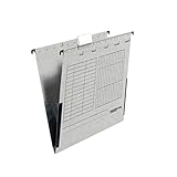 Original Falken 25er Pack Hängetasche UniReg. Made in Germany. Aus Recycling-Karton für DIN A4 mit Leinenfröschen grau Blauer Engel ideal für die lose Blatt-Ablage im Büro und der Behörde