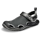 Crocs Herren Crocs M Swiftwater Mesh Deck 2052 Sandalen, Schwarz, 45/46 EU