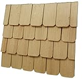 WeWi - 200 Stück Dachschindel, handgeschlagen, naturfarben ca. 40 x 23 x 3 mm - für Krippen und Modellbau