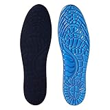 Milisten 1 Paar Gel-Schuheinlagen aus Silikon, stoßdämpfend, Einlagen für Massage-Schuhe, Einlegesohlen, Einlagen für Männer und Frauen