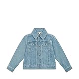 Steiff Jeansjacke EU Größe 98 colony blue, Outdoor Jacke, Sommerjacke für Kinder, Kinderjacke im coolen Jeanslook, warm und bequem, waschmaschinenfest