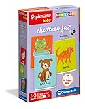 Clementoni - Sapientino Baby Karten zum Lernspiel 1 Jahr, Flashcards Montessori-Made in Italy, Farbe Italienisch, 16433