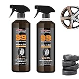 120 ml Felgenreiniger, stark, nicht sauer, LKW, Metall, Staub, Chemikalien, Rost, Detailpflege, Reinigung, Entfernung, Auto, K8C9 Kit