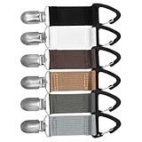 CALLARON 6st Strohhut-clip Taschen Hutclip Für Tasche Haken Hutclip Für Unterwegs Kappe Aufhänger Hutclips Zum Aufhängen Huthalter Für Geldbörse Hutständer Hutablage Gepäck Sonnenhut Metall