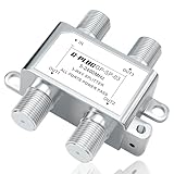 G-PLUG SAT Verteiler 3-fach - Premium Satelliten Splitter für TV & Radio, HDTV/UHD 4K, DVB-S/S2, DVB-T/T2, DVB-C/C2, Robustes Gehäuse, 3 Ausgänge, Einfache Installation
