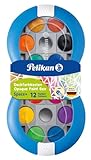Pelikan Deckfarbkasten Space, 12 Farben + 1 Tube Deckweiß, Blau