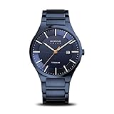 BERING Herren Uhr Solar Movement - Titanium Collection mit Titan und Saphirglas 15239-797