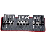 24 tgl Flachfräsbohrer Satz Set Flachfräser Holzbohrer Fräser Bohrer 6-40 mm