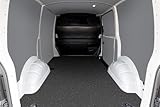 Antirutschmatte Ford Transit Custom, 10/2023-heute - Auswahl alle Modellvarianten und Längen (L1 5050mm - Schiebetür beidseitig - Flügeltüren, Schwarze Wanne Vinylboden)