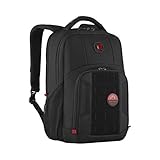 WENGER PlayerMode Gaming Laptop-Rucksack, Notebook bis 15 Zoll, Tablet bis 10 Zoll, 20 l, Damen Herren, Business Uni Schule Reisen, Schwarz, 611651