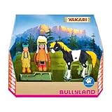 Bullyland 43309 - Spielfiguren Set Indianer Yakari, Regenbogen und kleiner Donner aus Yakari, detailgetreu, ideal als kleines Geschenk für Kinder ab 3 Jahren