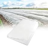Wintervlies für Pflanzen Frostschutz, Vlies Pflanzen Winter Wasserdurchlässig, Pflanzenvlies Winterschutz 2 x 5m, Gartenvlies Frostschutz Weiß zum Schutz vor Frost, Schädlingen, Vögeln