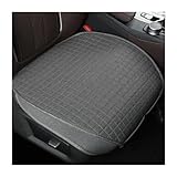 JNNJ 2 Stück Auto Sitzkissen Pad, Universal Anti-Rutsch Weiche Autositzkissen, Universal Leinen Sitzauflagen Vordersitzbezüge, Universal Für Auto Fahrzeug(Grau)