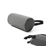 xlwen Rückenkissen Gegen Schmerzen,Lendenwirbelrolle für niedrige Rückenlehne,Ergonomisches Lordosekissen Mit Bezug,Waschbarer Bezug Sitzkissen für die untere Rückenstütze Roll Stühle,Autos