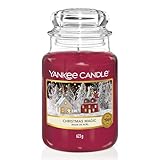 Yankee Candle Duftkerze im Glas (groß) | Christmas Magic | Brenndauer bis zu 150 Stunden